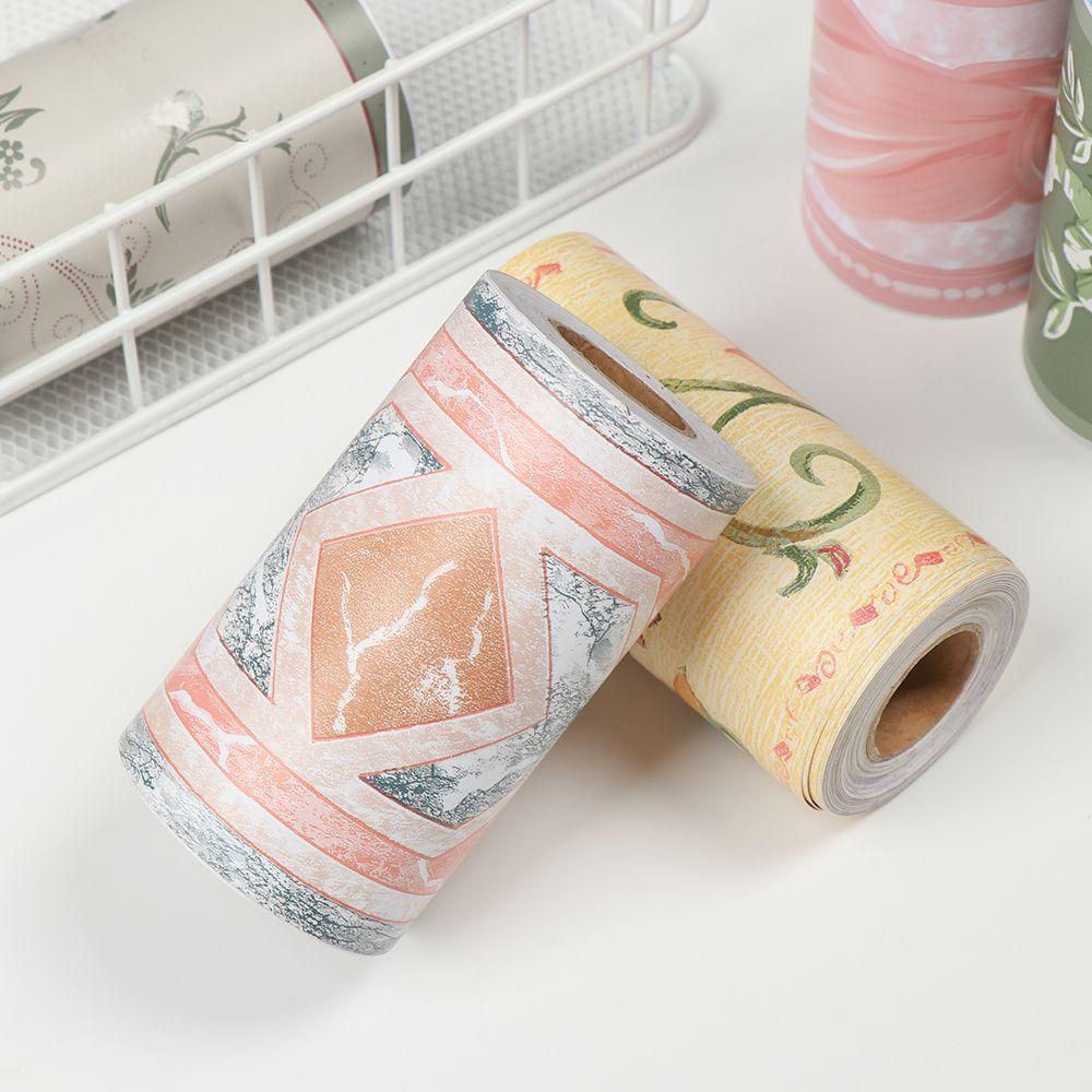 Self-adhesive Waterproof Waist Line Wallpaper Baseboard Wall Border Stickers Skirting Line