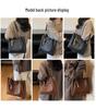 Dámská texturovaná crossbody taška přes rameno s velkou kapacitou