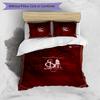 Set Lenzuola 3 Pezzi Stampato Sevilla FC Copripiumino Traspirante con Federe Biancheria da Letto Decorativa per Camera da Letto Casa