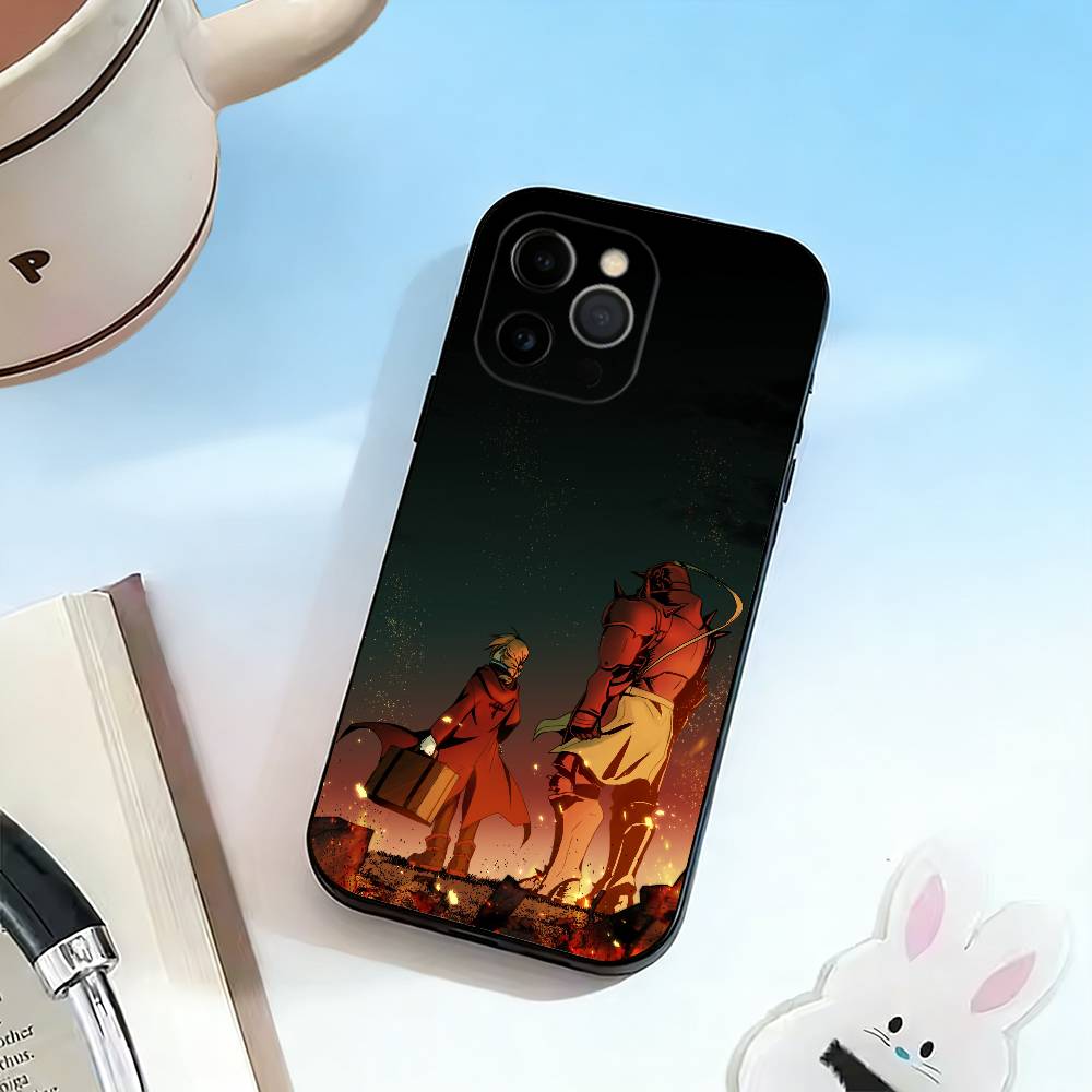FA-E-Edward Elric Phone Case For iPhone 17, 16,15,14,13,12,11 Plus,Pro Max, Others Soft Black Cover