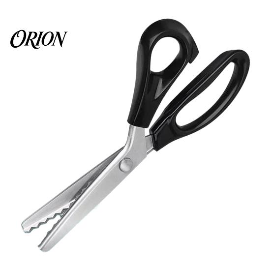 Fabric Cutting Shears Pinking Scissors, Zig Zag Decorative Edge Professional Manual Patchwork Dressmaking Craft Scissors for Sewing Paper DIY
