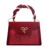 Red Large-Capacity Handbag, Wedding Gift, Bride Daughter Mother Bag, Mother-In-Law Wedding Bag
