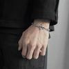 1Pc Dark Cross Charm Bracelet Men Fashion Punk Style Titanium Steel Not Fading Women Bracelet Jewelry Accessories