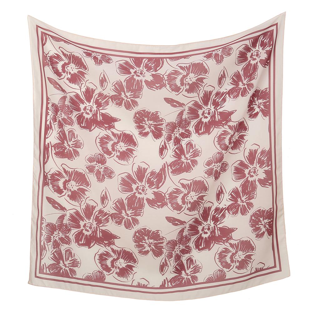 Neuer floral bedruckter 110 Quadratischer Schal Damen Muslimische Hijabs Schal Halstuch Halstuch Schals Kopftuch Bandanas Stirnband Stirnbänder