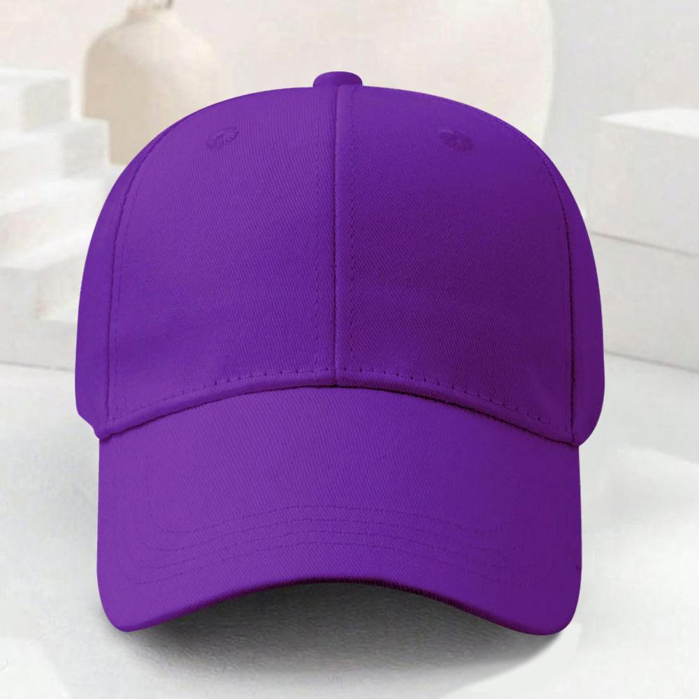 Solid Color Baseball Cap for Women Men Cotton Unisex Hats for Casual Outdoor Sunscreen Windproof and Warm Non-custom