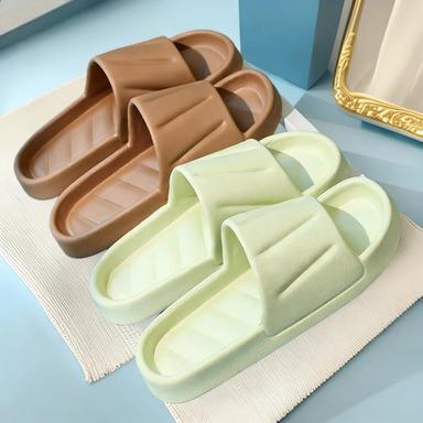 Women's EVA Slippers, Men's Thick Soled Slippers, Bathroom Anti Slip, Home Indoor and Summer Outdoor Wear