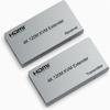 4K HDMI KVM Extender: 120m Network Cable, USB Mouse & Keyboard Control, Local Loop-out, TX/RX Set