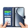 DIERFENG DF-03 Dla Oppo Reno14 F 5G Etui Wytłaczane Linie Portfel Skórzany Pokrowiec na Telefon z Paskiem na Nadgarstek