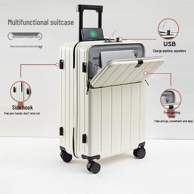 20-Zoll Leichter Leiser Trolley Handgepäckkoffer mit Robustem Zahlenschloss für Damen & Herren (2024 Neu)