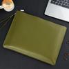 Handheld Waterproof Leather Document Bag with Custom Logo and Large Capacity.
