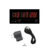 Large LED Digital Wall Clock with Perpetual Calendar - Customizable Colors for Bedroom/Study Room