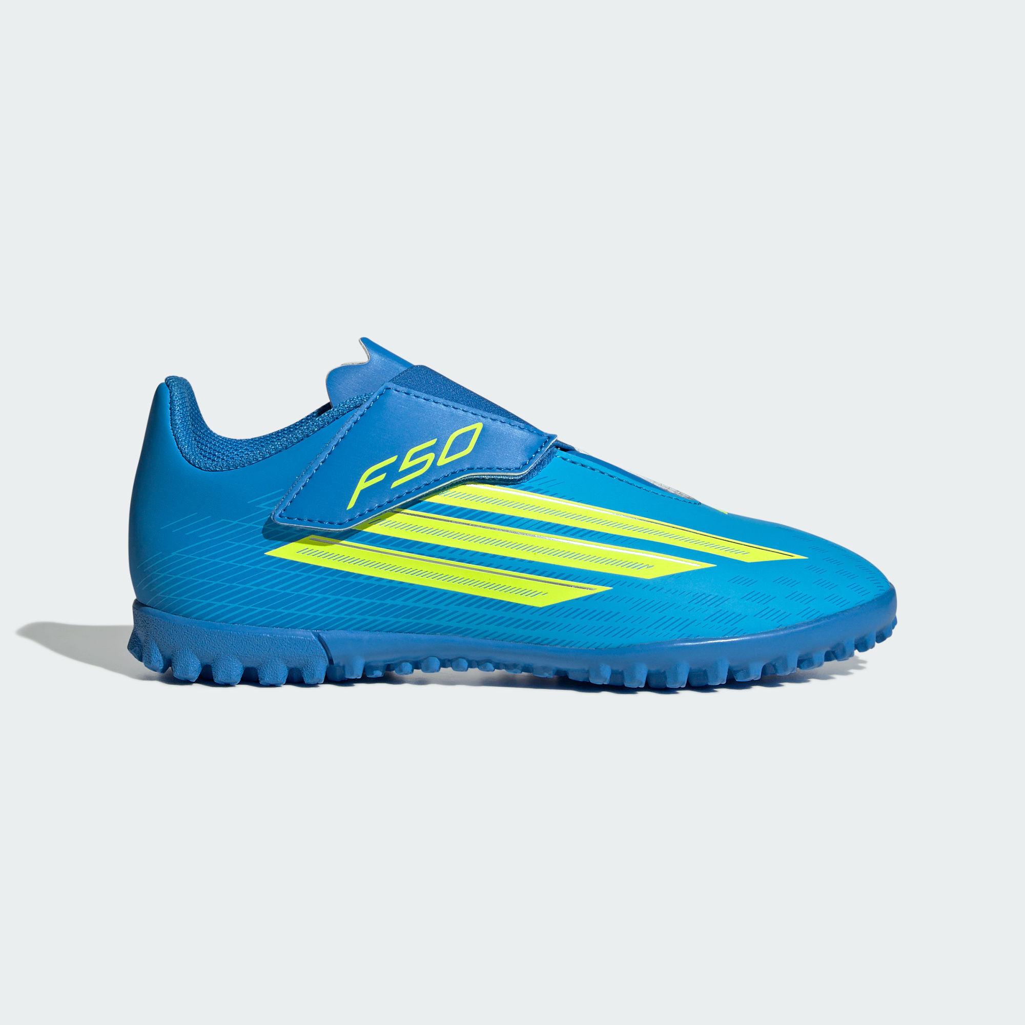 Футбольные бутсы Adidas F50 CLUB Низкие Ярко-синие Детские 38