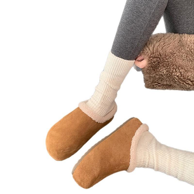 Fall/Winter New Style High-Heeled Front-Opening Slippers with Thick Soles Women's Shoes