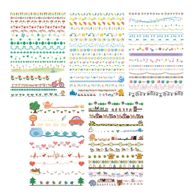 

Scrapbook Sticker Colorful Pre Cut Craft Sticker For Journaling Card Making Photo Album Decoration School Project