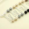 12Pcs Scarf Brooch Pins Vibrant Color Faux Pearl Design Smooth Surface Reusable Unique Shape Decorative Alloy Women Fashion Scarf