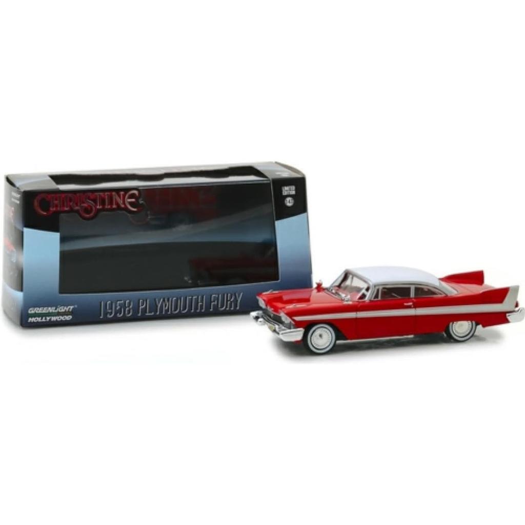 GREENLIGHT Plymouth Fury Christine 1/43 Scale Diecast Model Car 1958 Plymouth Fury Christine