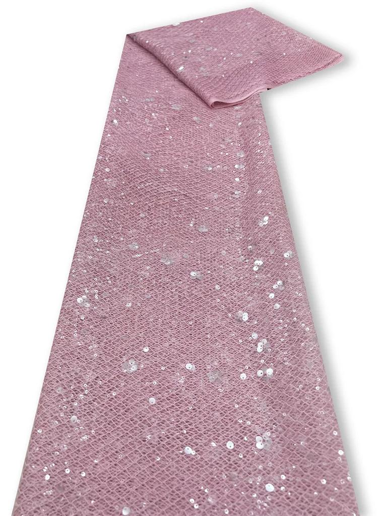 130cm X 1/3/5yard Mesh Embroidery Sequin Fabric Transparent Netting for DIY Women's Dress Formal Gownperformance Outfit Fabric