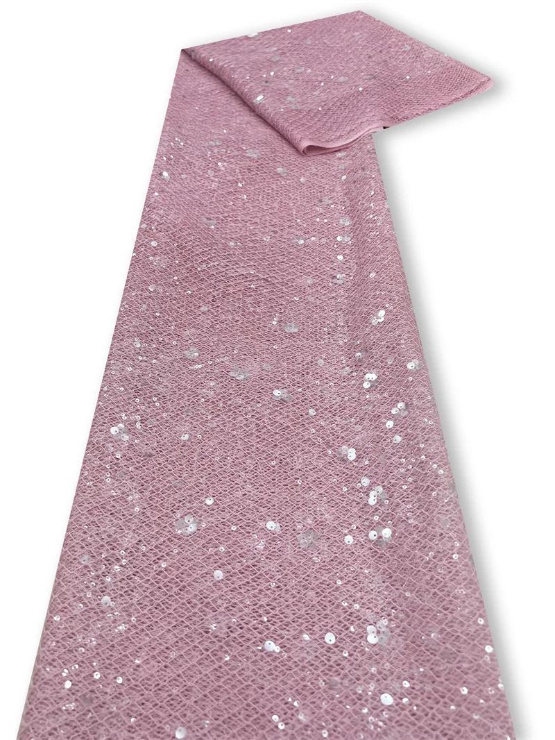 

Сетка Вышивка Пайетки Ткань Прозрачная Сетка для DIY Женского Платья Формального Наряда Ткань для Сценического Костюма 1/3/5ярд 1Yard розовый