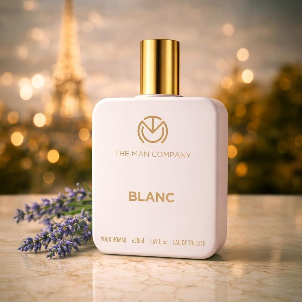 The Man Company Blanc Edt Perfume - Musk, Citrusy & Aromatic Scent For Man | Premium Long-Lasting Fragrance Spray