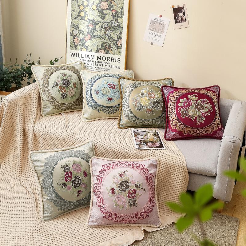 Business Gifts, Souvenirs, Jacquard High-precision Bedside Cushions, Soft-packed Bed Pillows, Cushions