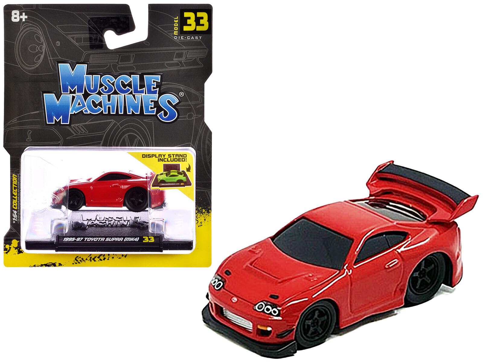 

Muscle Machines Toyota Supra JZA80 1995 Red Muscle Machines SUPRA Diecast Diecast Model Car 1/64