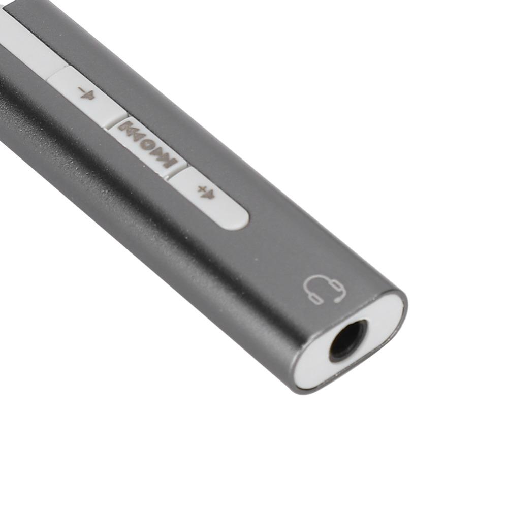 3.5mm Audio Port USB Sound Card Plug and Play Noise Reduction External Audio Card 7.1 Stereo Computer Audio Card External Audio
