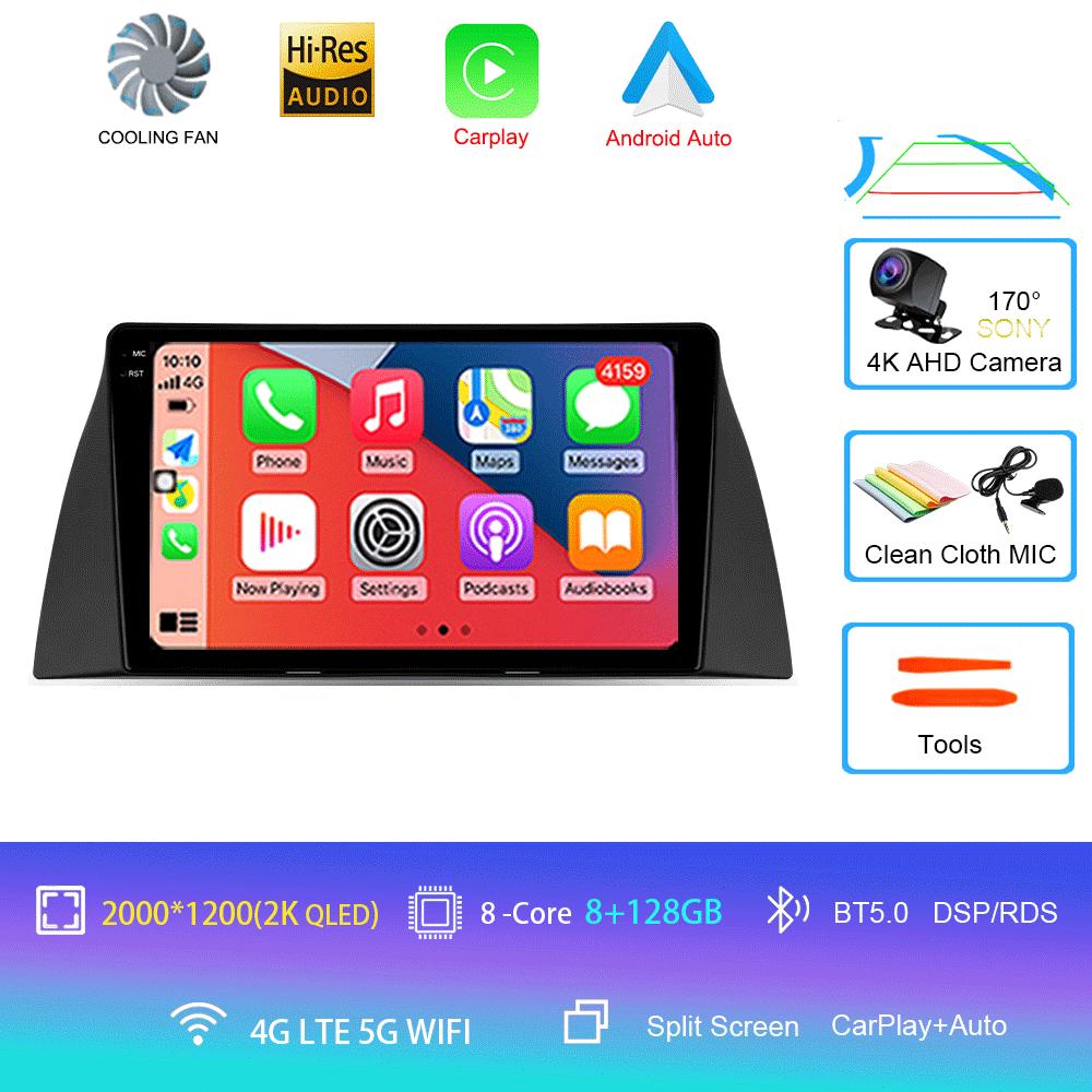 Car Radio Android 14 Wireless Carplay Auto For Chery Tiggo T11 2005-2020 Multimedia Video Player Navigation GPS WIFI 4G Stereo