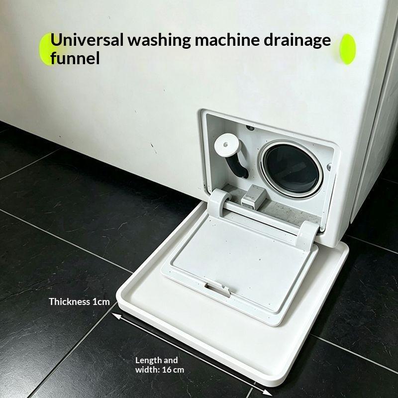 1Pcs Washing Machine Drain Catch Tray Washer Drain Pan Front‑Loading Washing Machine Drain Tray Water Catch Box Leak Proof Pan