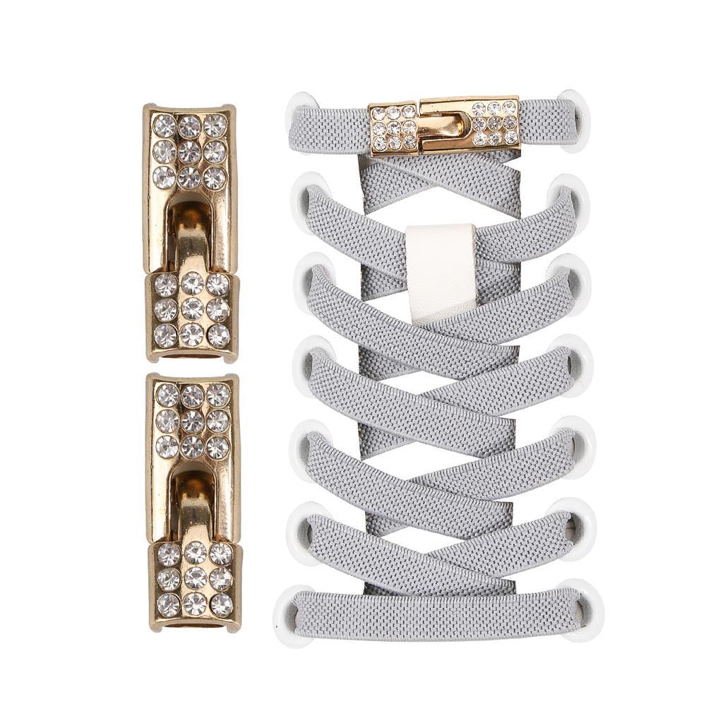 2 Pcs with Bling Diamond Charms the Sneaker Buckles,Diamond shoelace buckle,Lazy man's shoelace buckle,black,silver,golden