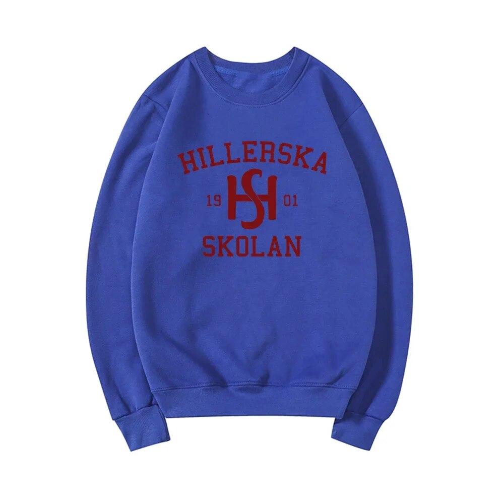 Mikina Young Royals Hillerska Skolan Mikina s kapucí Hillerska Skolan Dámské Mikiny s dlouhým rukávem Mikiny s kapucí Grafické Mikiny Streetwear Topy