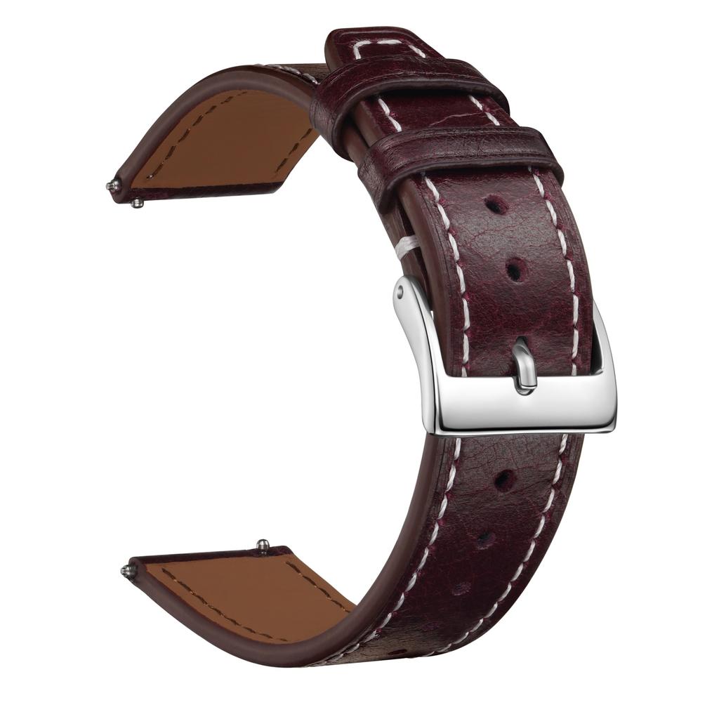 High-End First-Layer Leather Strap, Suitable For 20Mm22Mm Unisex Multi-Color Square Tail Leather Watch Strap Chain