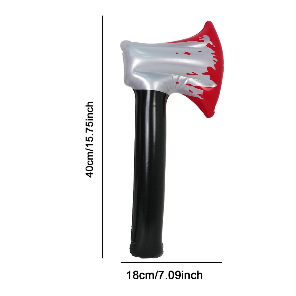 Inflatable Halloween Knife Prop Sturdy Fake Horror Prank Prop Halloween Decoration for Festival Cosplay Supplies Party Favors