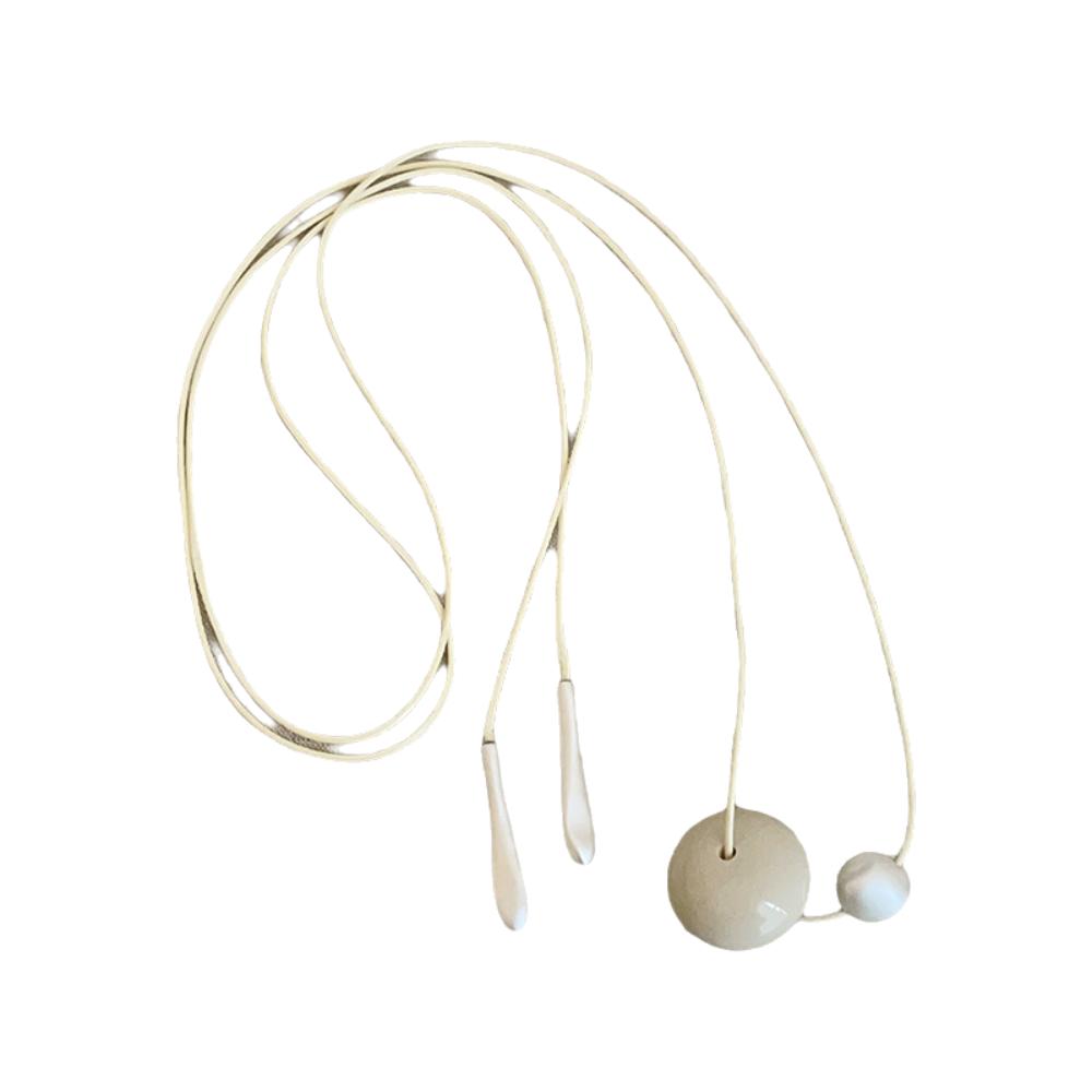 Korean Style Cord Necklace Vintage Trend Choker Fashion Bead Pendant Necklace  Women