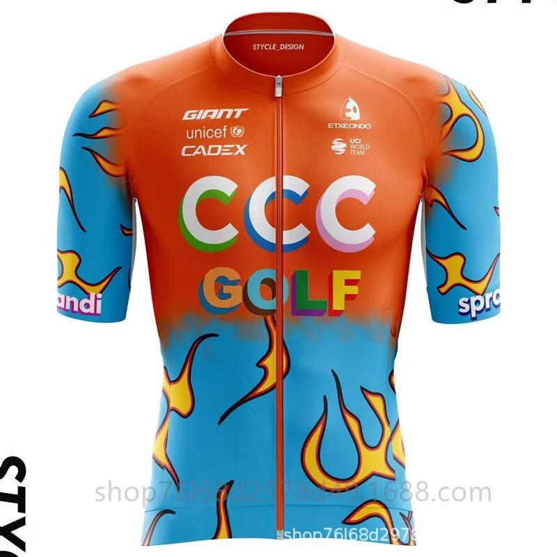 Maglia da Ciclismo EF Education-EasyPost Team Traspirante Performance Abbigliamento da Bici Uomo Donna