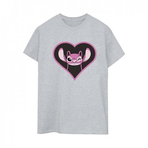 Lilo & Stitch Womens/Ladies Angel Heart Boyfriend T-Shirt