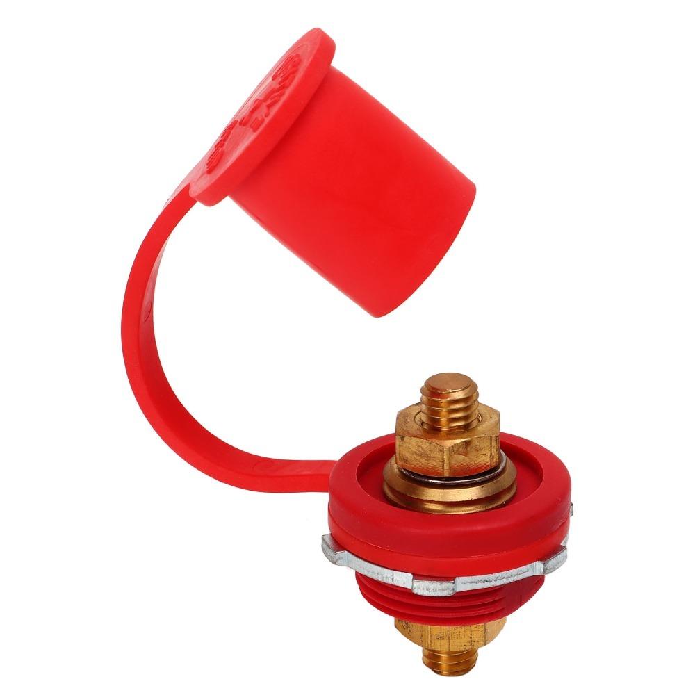 Heavy Duty 250A Battery Terminal Connector 3/8in Strong Strength Battery Charger Post Brass Stud Terminals RV