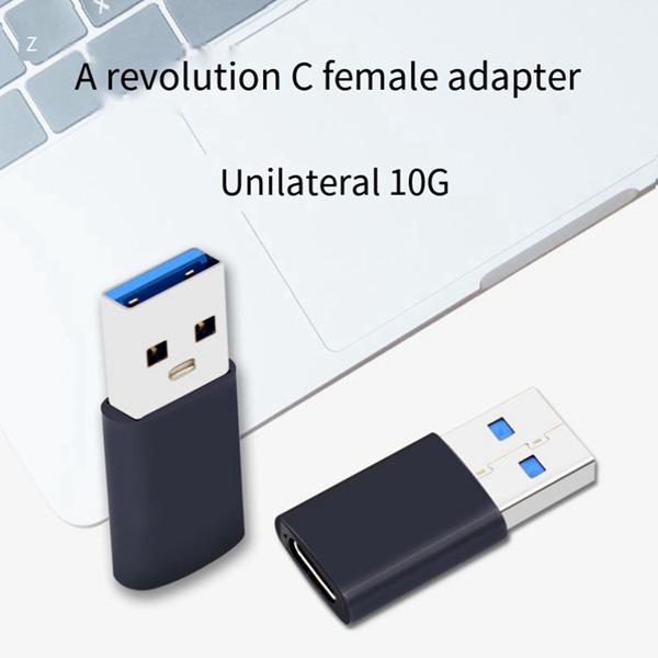 

Black ABS USB to Type-C A Male to C Female Adapter - Pack of 10 Other