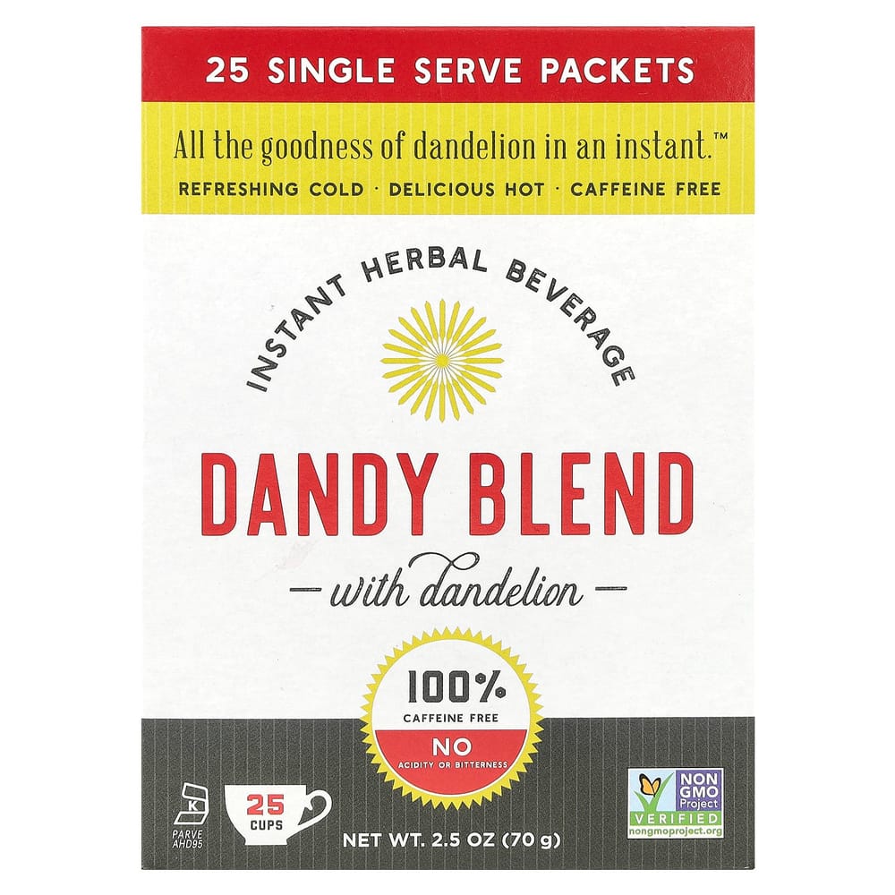 Dandy Blend Instant Herbal Beverage with Dandelion, 25 Individual Serving Sachets 25 ea - 1 ea
