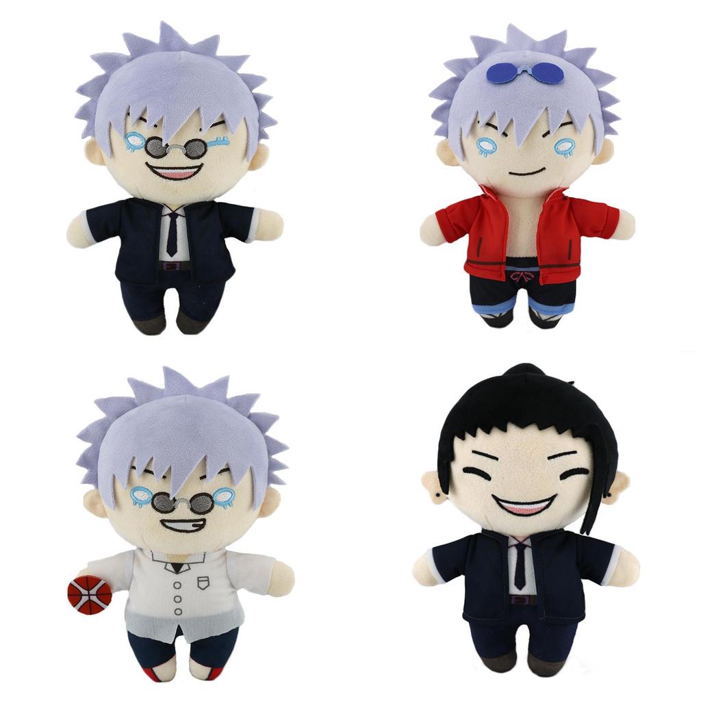 Adorable Toho Jujutsu Sorcery Plush Toy Featuring Gojo Satoru In Stylish Summer Outfit