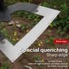 Zappa diserbo in acciaio con design cavo a forma di pala per un giardinaggio efficiente