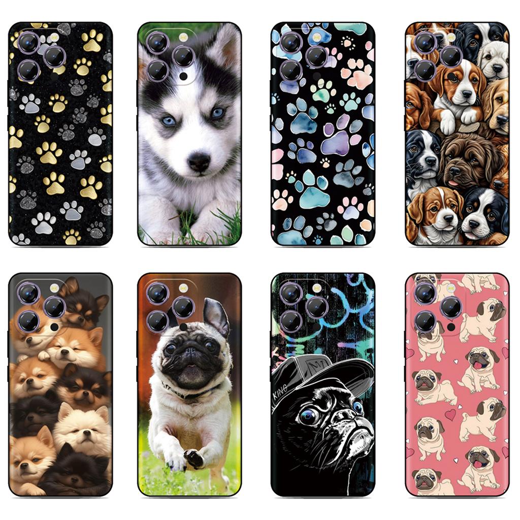 Puppy Dog Image Phone Case For ZTE Blade V80 V60 V50 Design 4G V30 V40 Vita Axon 60 50 40 Lite 30 Pro 11 V41 Smart A3 A5 Cover