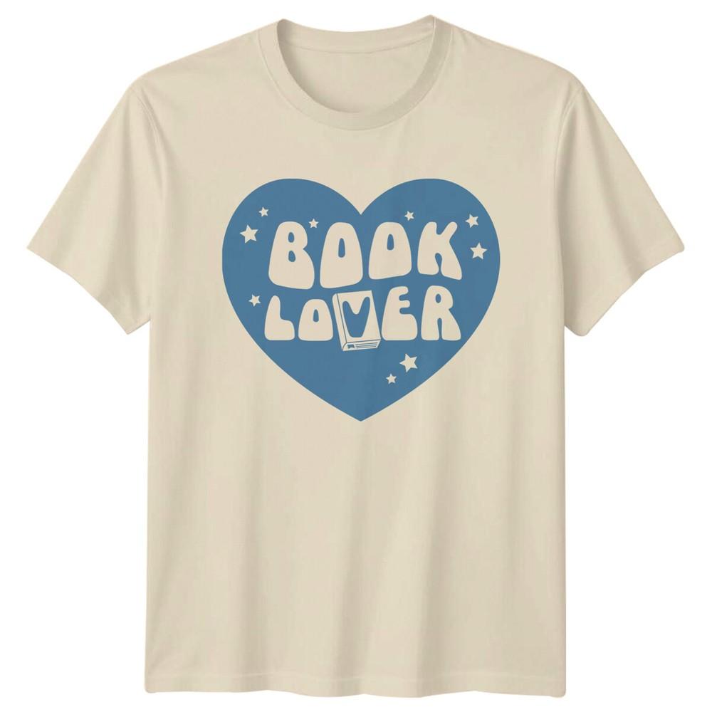 Book Lover Heart TShirt Cute Bookworm Reading Hobby Tee