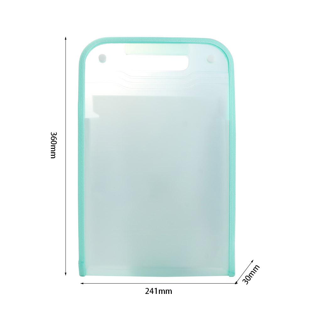 Handle Accordian File Storage Bag Waterproof Vertical A4 File Organizer  Briefcases