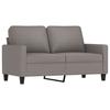4 Piece Sofa Set with Cushions Taupe Fabric