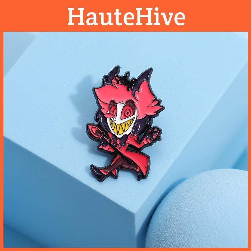 Cute Cartoon Character Alloy Badge For Horror Hotel Fans With Colorful Enamel Coating