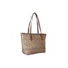 COACH City Zip Tote Artificial Leather Handbag , Shoulder Bag Large Women's Khaki (Unisex) Shoulder Bags 58292 IME74