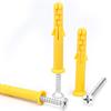 Small Yellow Croaker Nylon Expansion Screw and Bolt Set with Mixed Expansion Tubes