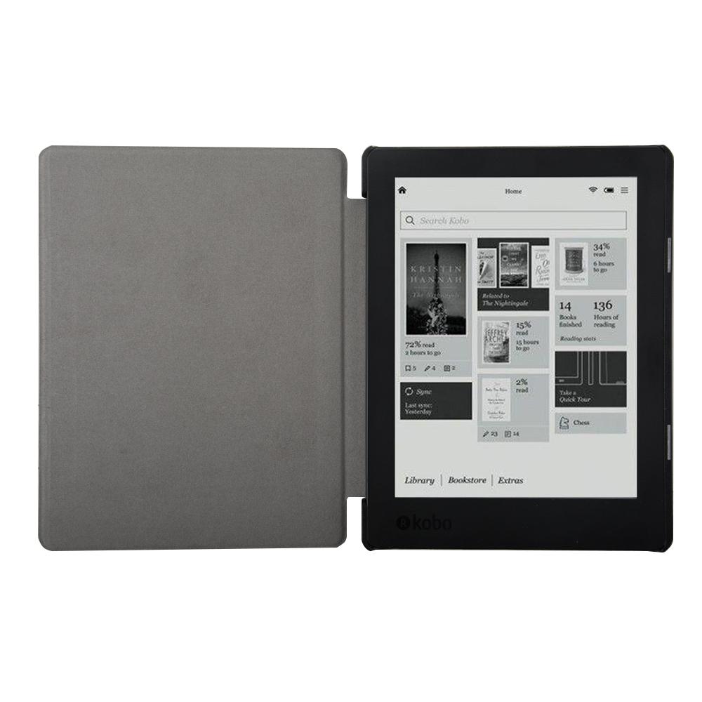 Leather Case for KOBO AURA H2O EDITION 2 6.8 Inch EReader Funda Capa Slim Folio Magnetic Auto Wake Sleep Ebook Print Book Cover