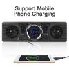 Auto-radio Car Radio Bluetooth Hands-free Built-in 2 Speakers AUX Input 1 Din Digital Clock MP3 Player FM Audio USB TF Card