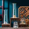 1/2Pcs Shot Glass Crystal Gold Foil Shot Glasses Chinese Style Sake Glasses For Wine Vodka Glasses Double Glass Wine Cup For Bar